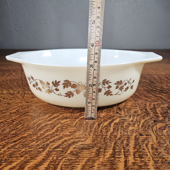 Pyrex Golden Acorn #043 Casserole Dish 1.5 Q Vintage - Picture 7 of 7